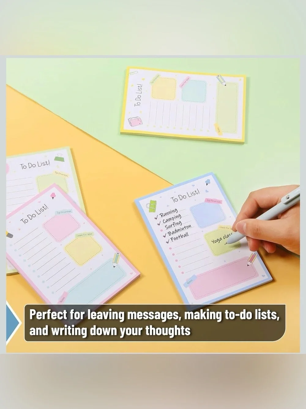 Choice Pair Mr. Pen To Do List Notepads - NEW